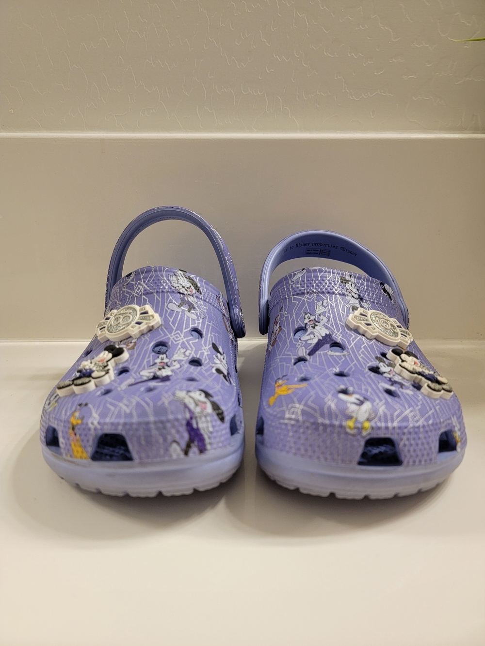 Disney Lavender Kids' Sandal Clogs with Character Charms
